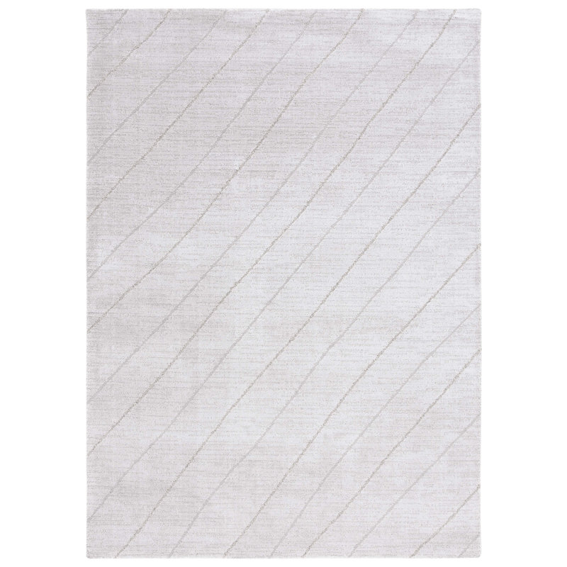 Allarna Machine Woven Grey Rug, Rectangle 183 x 274 cm