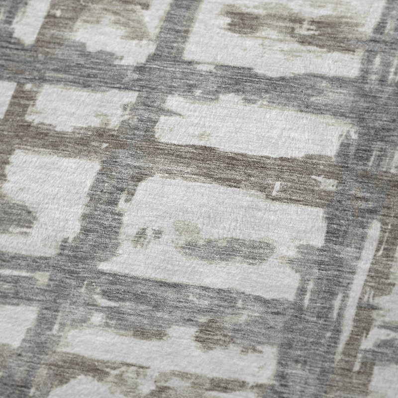 Jeté à rayures Addison Sherpa ASB745, Argent argent