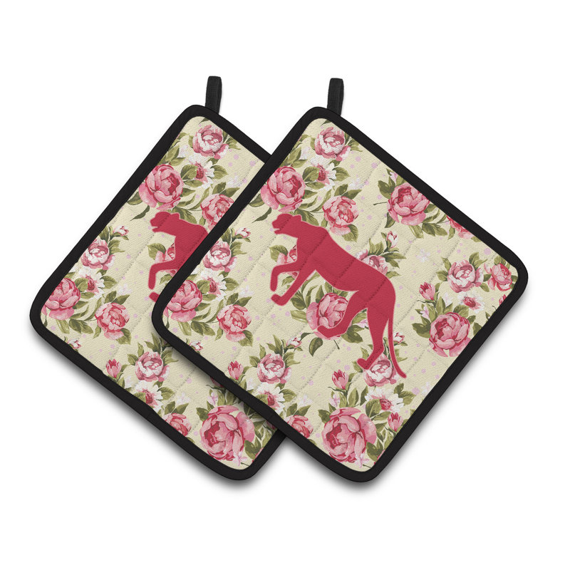 East Urban Home Floral Polyester Potholder