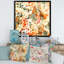 Herbe et plumes en couleurs d'automne - Peinture sur toile-67417189-67417192