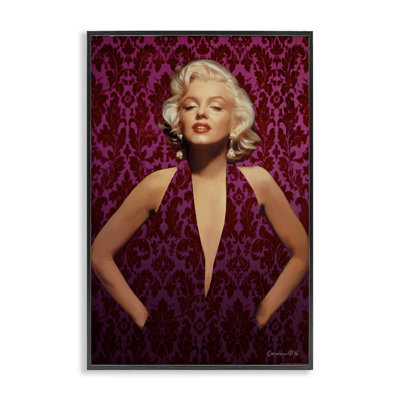 Art de giclée encadrée victorienne à motifs Marilyn par Jadei