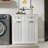 Laundry Cabinet With  2 Drawers And 2 Removable Laundry Basket