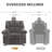 Oversized 44.5"W Upholstered Manual Rocking Recliner-1201779261-1162036823