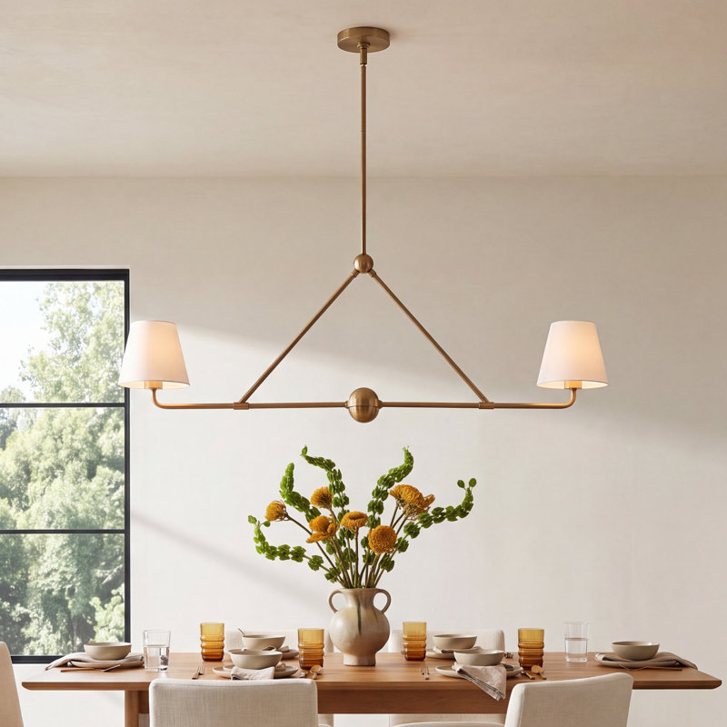 Kinston 2-Light Chandelier, White