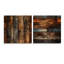 Rustic County Planked Wood - ensemble d'art mural en acrylique sur verre floral-103921421