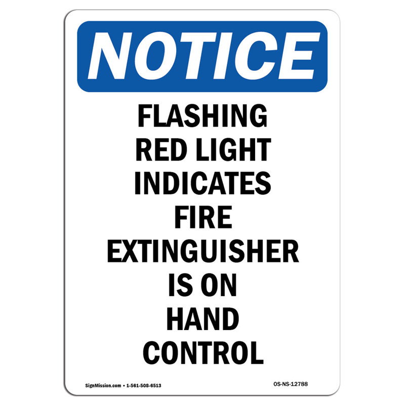 Flashing Red Light Indicates Fire Sign