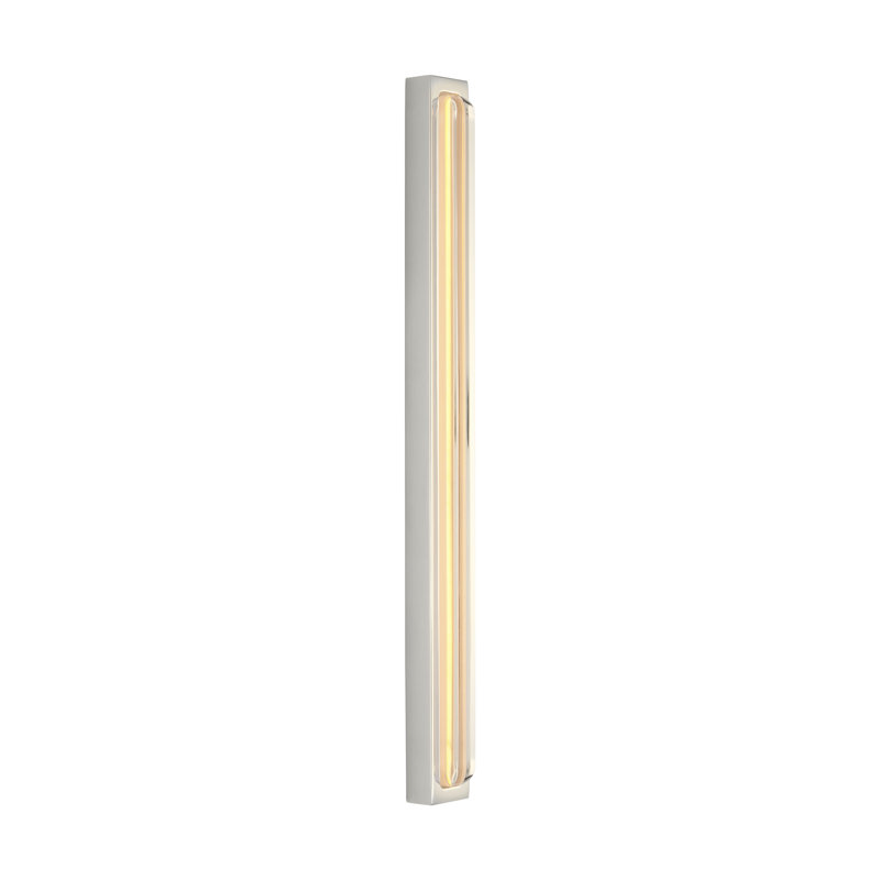Bloccare 1 - Light LED Vanity Light, Polished Nickel, 17.9" H x 1.5" W x 1.4" D