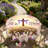 Easter Tablecloth Purple Altar Cloth with Cross Design Round Washable Table Cover Ideal for Indoor Dining and Family Party Decorations-1757656943
