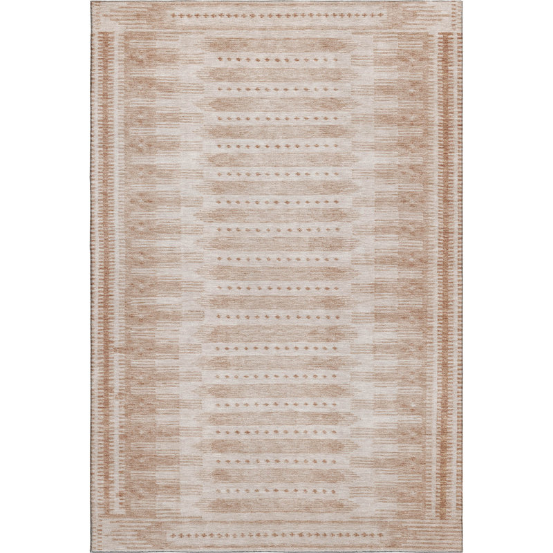 Premium Machine Washable Ashlynn Border Rug, Rectangle 2'6" x 3'10"
