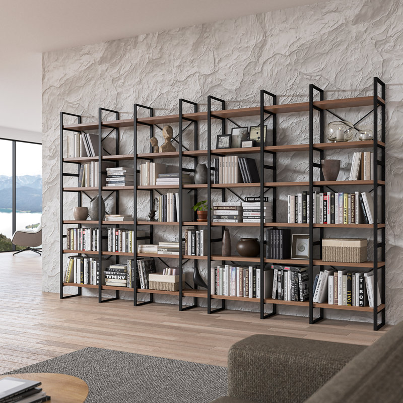 Verendrye Bookcase, 86" H x 142" W x 12.5" D