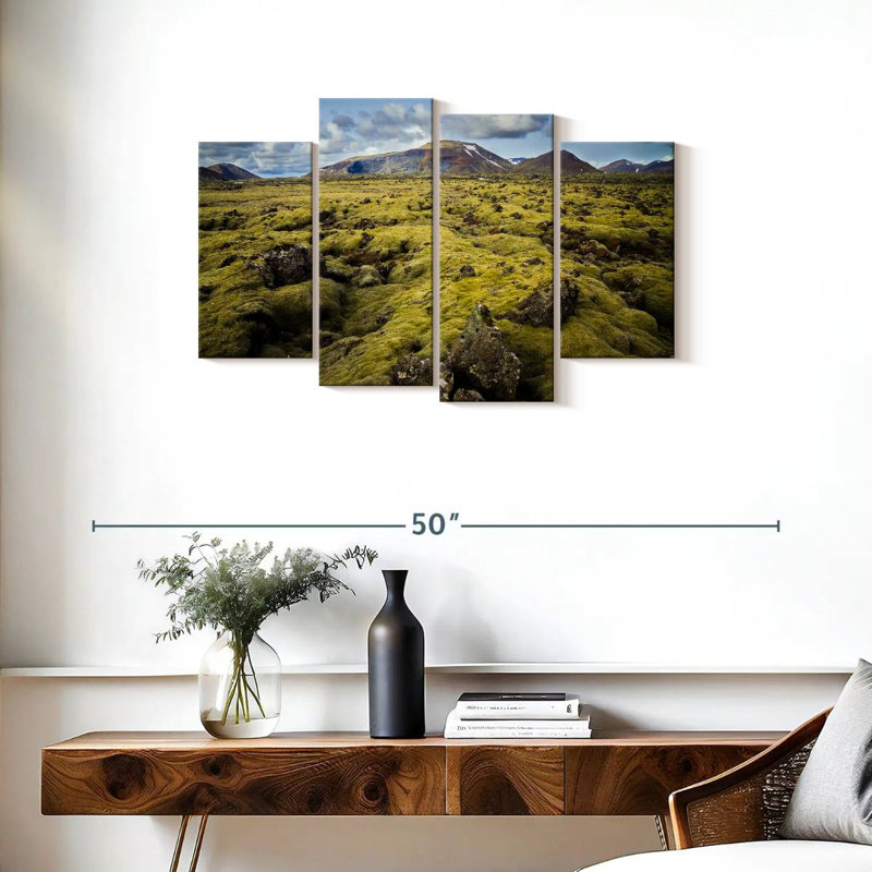 Paysage de mousse en Islande, H 22 po x l 36 po