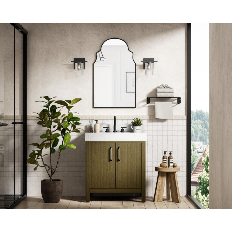 Ensemble de meuble-lavabo simple 30 po_VF60630-BS, Brun châtaigne