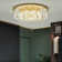 Flush Mount 23.6" Ceiling Light Luxury Crystal Creative Circular