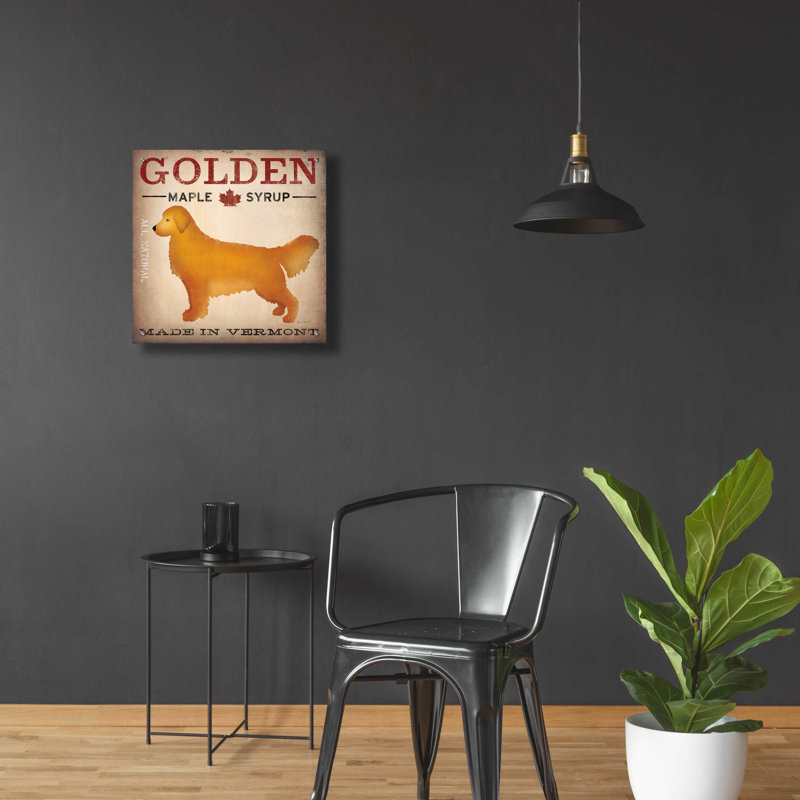 «Golden Dog At Show» par Ryan Fowler, H 24 po x l 24 po