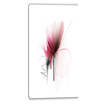 Fleur abstraite, impression digitale sur toile tendue