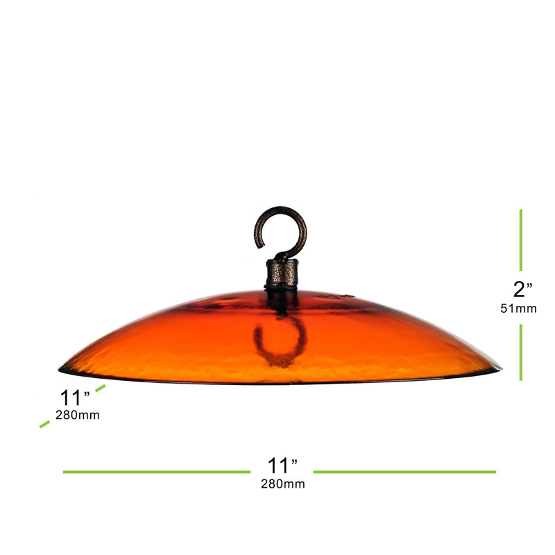 Metal, Glass Metal Bird Bath Cover