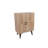 Modern Multi-Purpose Cabinet, Oak & Black, 27.6 x 13.8 x 36.8 inches | 100% Melamine Coated Particle Board, Thickness: 0.7 inches | Wall-Mountable with Numerous Shelves, Stylish Scandinavian Design for Home & Office