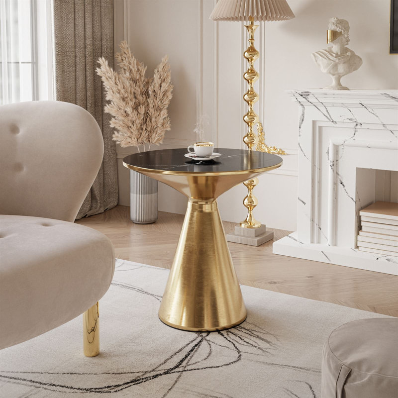 Coffee Table, Black glossy marble