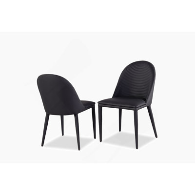 Chaise de salle à manger 2 pièces en cuir