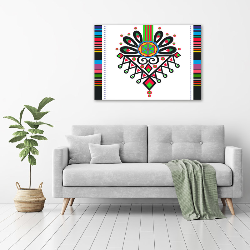 Polish Folk Pattern - Wrapped Canvas Print