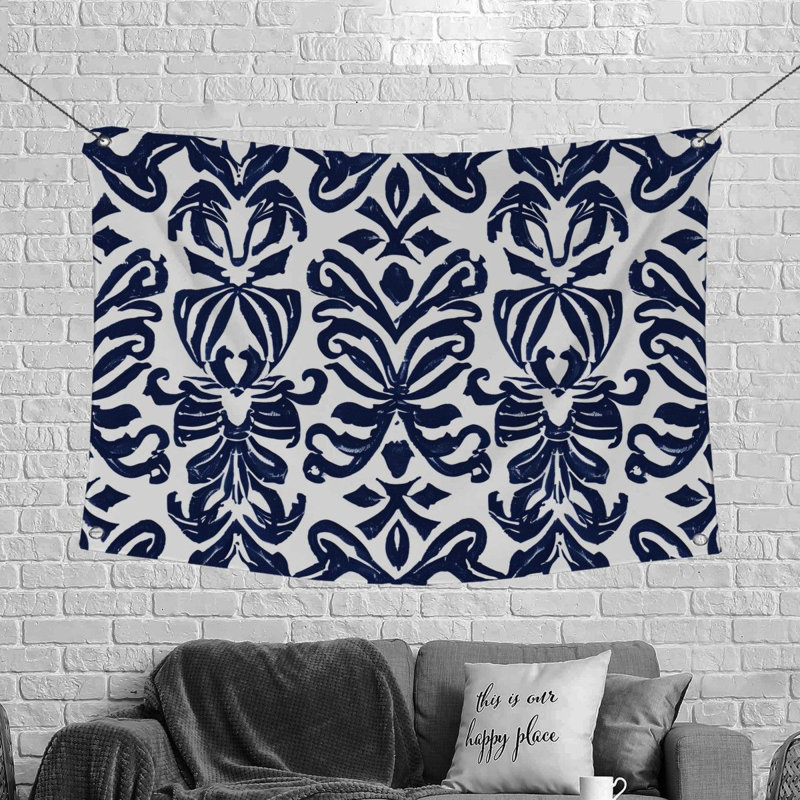 Plain Weave Muslin Microfiber Fabric Tapestry, 50" H x 60" W