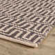 Bradshaw Zipper Grey/Ivory Handwoven Cotton Rug