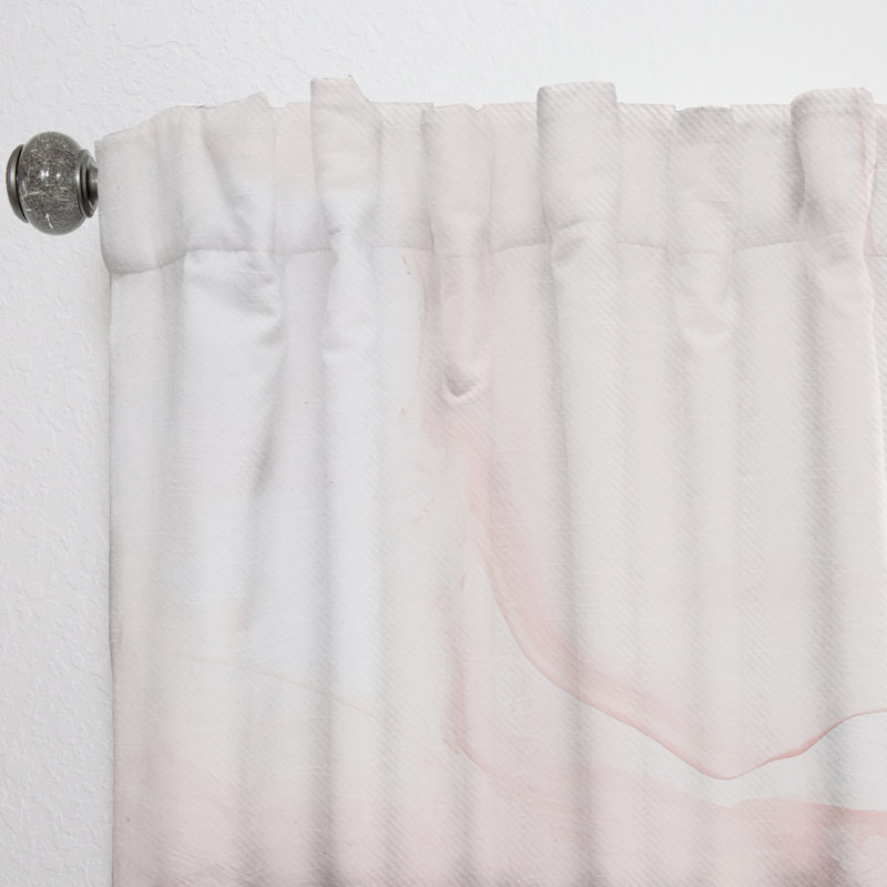 Huddleson - Abstract Velvet Curtain - 1 Panel, 52" W x 120" L