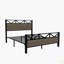 Structure de lit double, assemblage facile