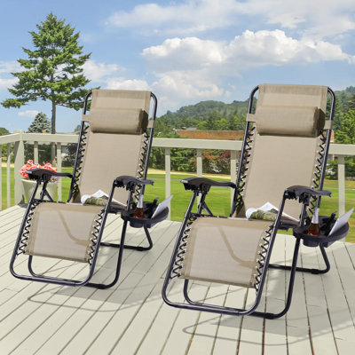 Dailah Reclining Folding Zero Gravity Chair by Arlmont & Co.