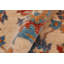 Tapis unique brun clair / rouille / bleu / or Saema 2 pi 1 po x 4 pi 10 po Saema