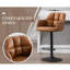 Aavin Swivel Upholstered Adjustable Height Bar Stool-1151487999