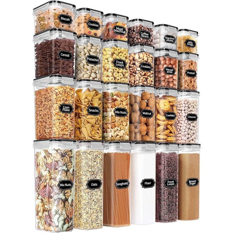Contenants hermétiques pour aliments avec couvercles sécurisés