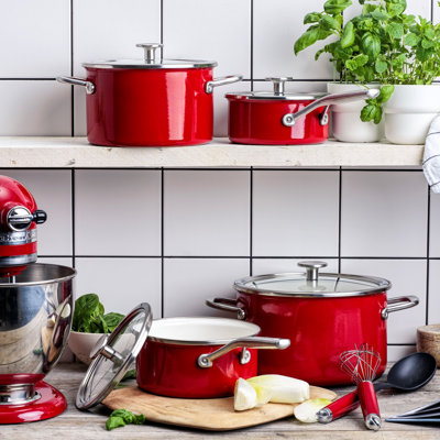 KitchenAid 6 Piece Cast Iron Cookware Non-Stick Set