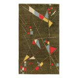 One-of-a-Kind 4' X 6'11" Hand Knotted Area Rug