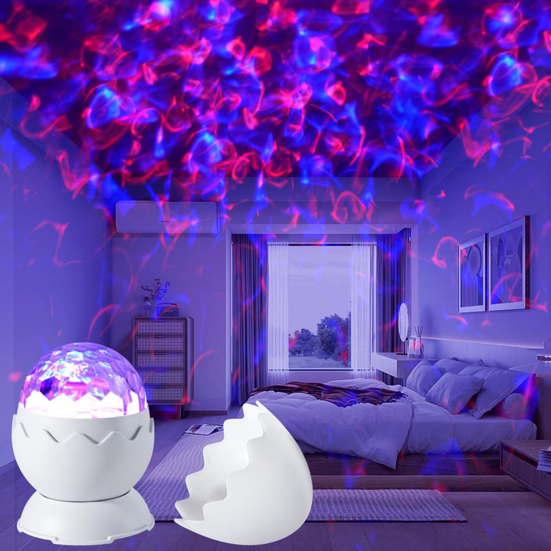 Projecteur Galaxie pour Chambre, Veilleuse de Plafond pour Enfants et Ados, Décoration intérieure | Projecteur Œuf de dinosaure, Luminosité réglable avec télécommande et minuteur, cadeau tendance pour adolescentes