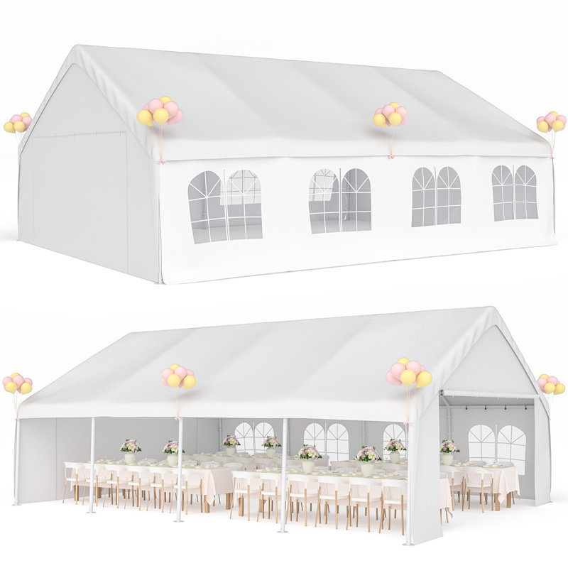 20 Ft. W x 26 Ft. D Metal Party Tent