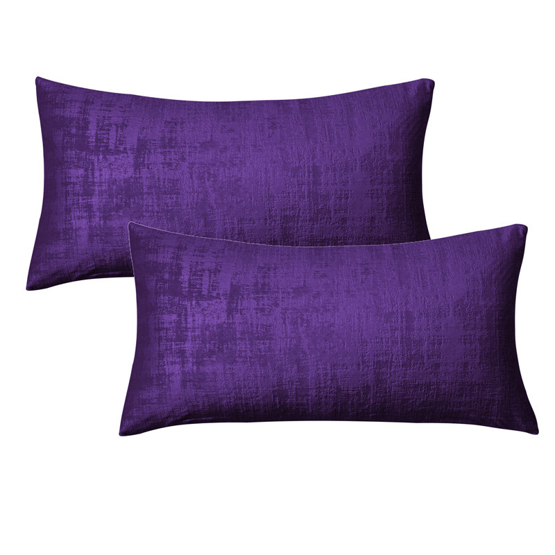 Rectangular Lumbar Cushion Cover, Imperial Purple