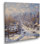 Blanc et gris Calgary Winter Morning II - Canada Wall Art Living Room