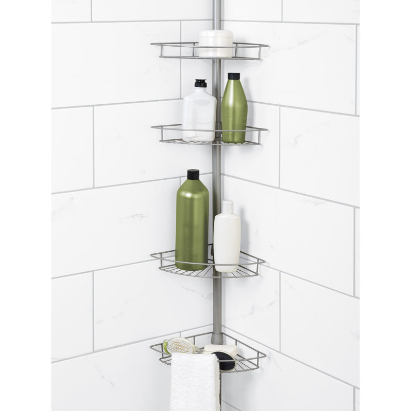 Serviteur de douche Nev, Nickel satiné