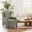Fauteuil inclinable à dossier clouté avec poche de rangement Kars-1905210259