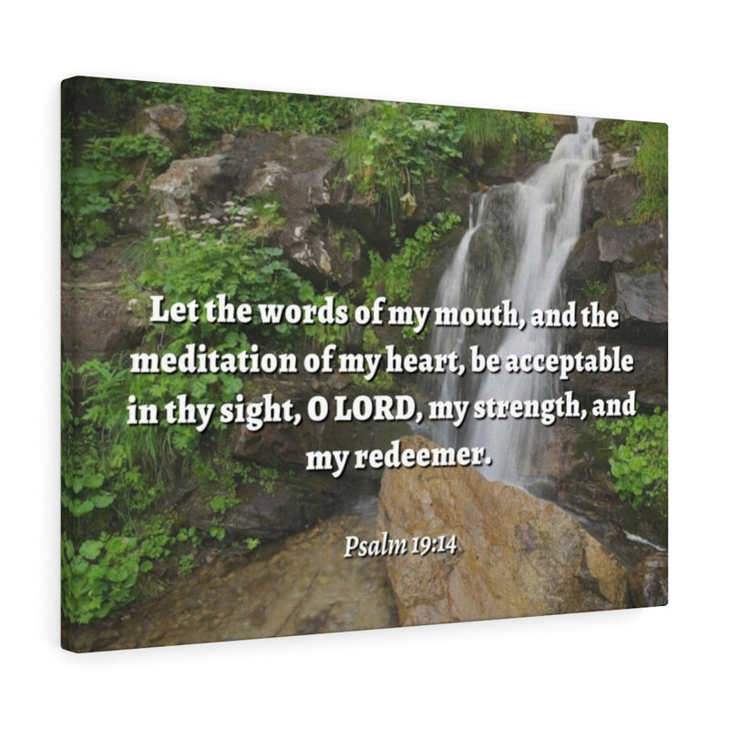 «My Force and Redeemer Psalm 19:14», impression murale verset de la Bible prête à être accrochée, L 11 po x H 14 po