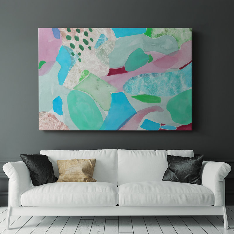 Papier piscine II - Cavas enveloppés de galerie, H 12 po x l 18 po