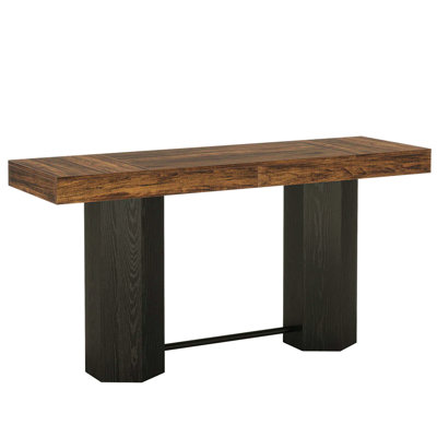 Table basse Woodgrain Design, table de pub, table de voeux