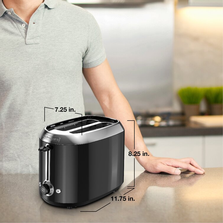 BLACK+DECKER 8 Slice Extra-Wide Stainless Steel Countertop Toaster