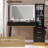 Lilliani Large Vanity, Make up Vanity wirh Drawers & Adjustable Light, Black-1165588232