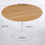 Table de salle à manger ronde 42,1 po Tulip-1436746119-1436746137