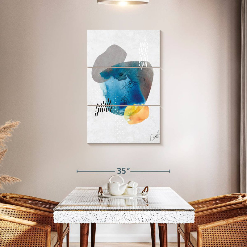 Avery Indigo Blossom I, 45" H x 28" W