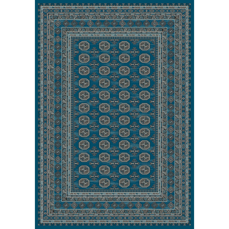 Tapis bleu area Deadra, Rectangle 6 pi 7 po x 9 pi 6 po