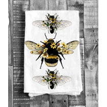 Tea Towel, Bumble Bee Kind - mlynnedesigns