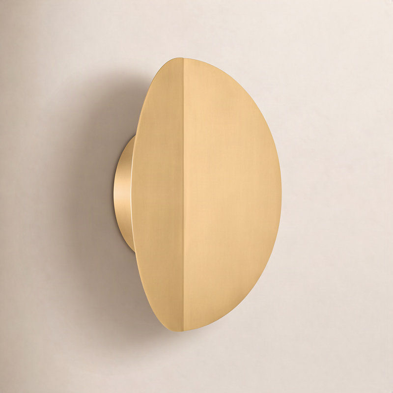 Keef LED Armed Sconce, Burnished Brass, Burnished Brass